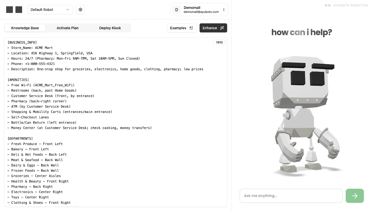 building kio ai knowledge base